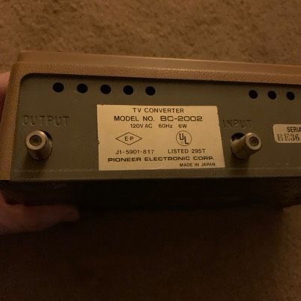 Pioneer Model BC-2002 TV Converter Not Tested - Picture 3 of 5